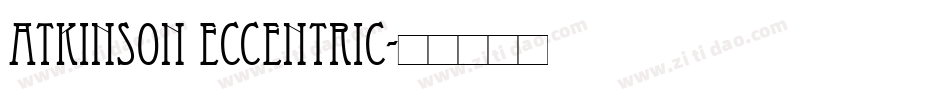 Atkinson Eccentric字体转换